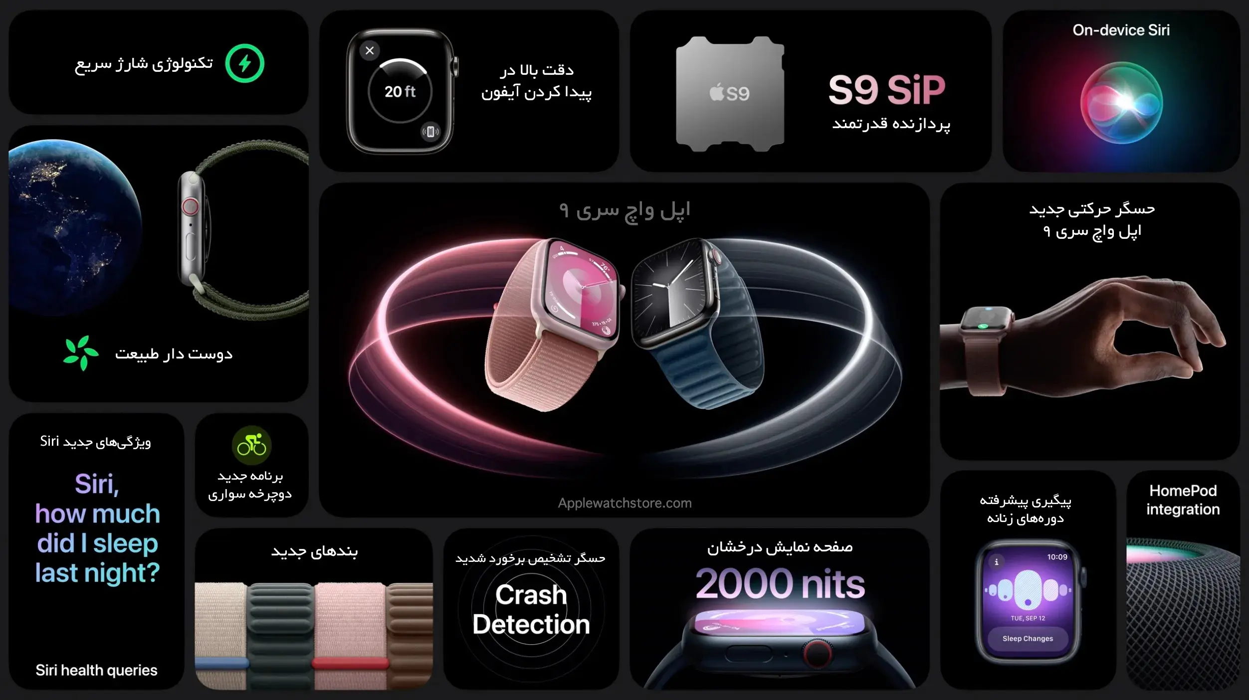 اپل واچ سری ۹